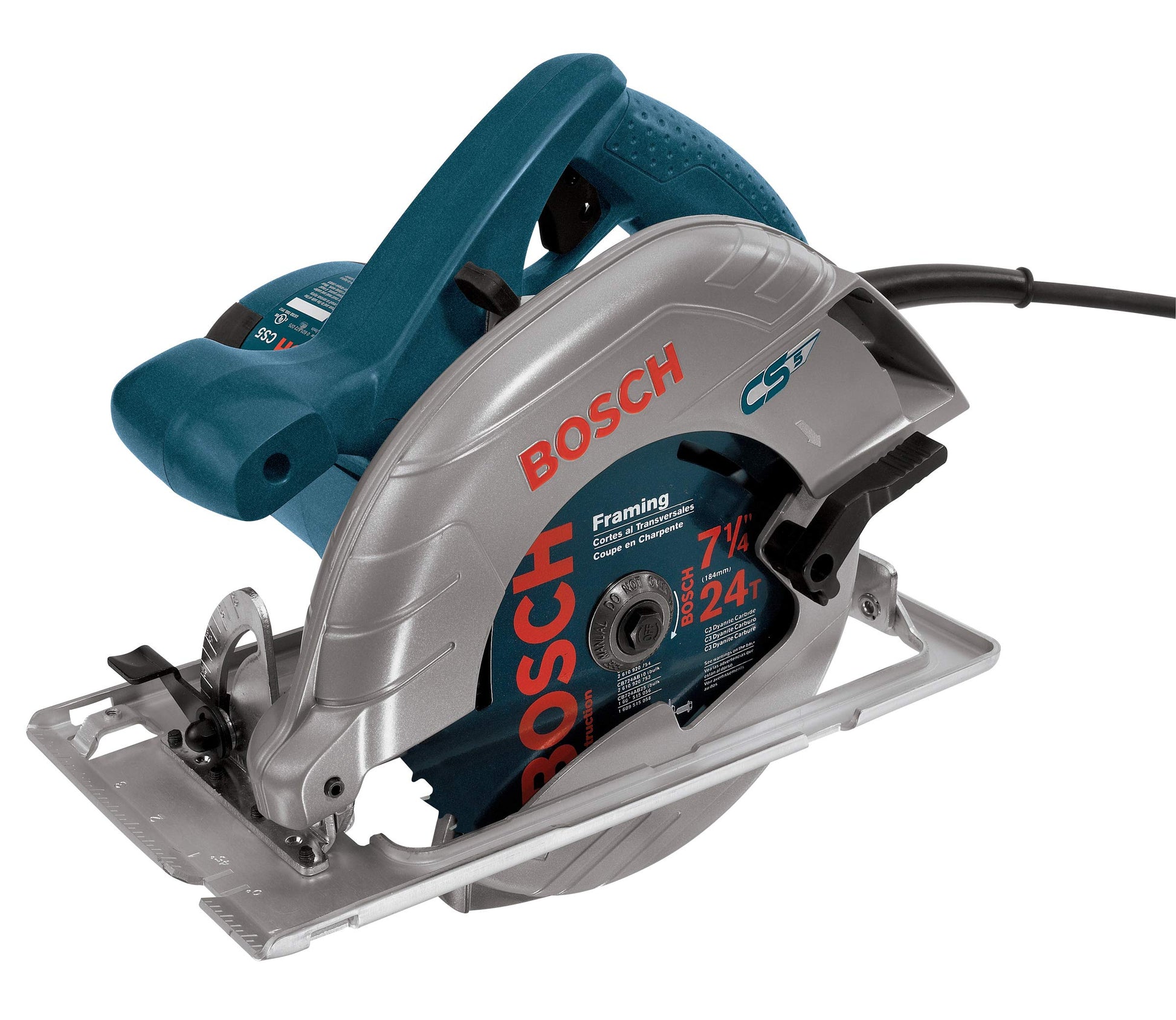 BOSCH CS5 120-Volt 7-1/4-Inch Circular Saw,BOSCH Blue - WoodArtSupply