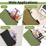 3 Pack Tool Bag Zipper Pouch, Premium Tool Pouch, Utility Multipurpose Storage Organizer Tool Pouches with Carabiner Metal Zipper for Tools, Travel COIDEA