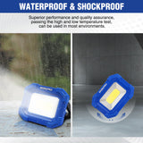 WORKPRO LED Work Light, Rechargeable Magnetic Work Lights with Stand, Portable, Waterproof, 2000LM COB Flood Light for Camping, Fishing, Car Repair, WORKPRO