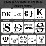 Oqeiplx Personalized Leather Toiletry Bag for Men,Custom Engraved Travel Shaving Dopp Kit Bag,Customized Name&Logo Gift for Father,Husband, Oqeiplx