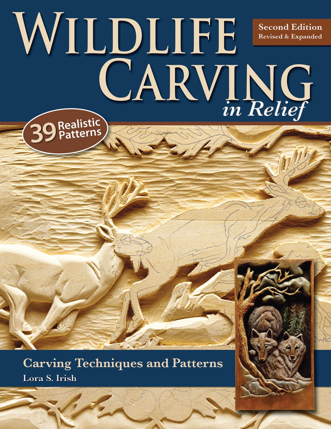Wildlife Carving in Relief, Second Edition Revised and Expanded: Carving Techniques and Patterns (Fox Chapel Publishing) 39 Line & Shaded Patterns