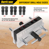 HURRICANE Centering Doweling Jig, Self Center Dowel Jig for Woodworking, Professional Dowel Jig Kit Bushings Set, Drill Guide Bushings Set, Perfect HURRICANE