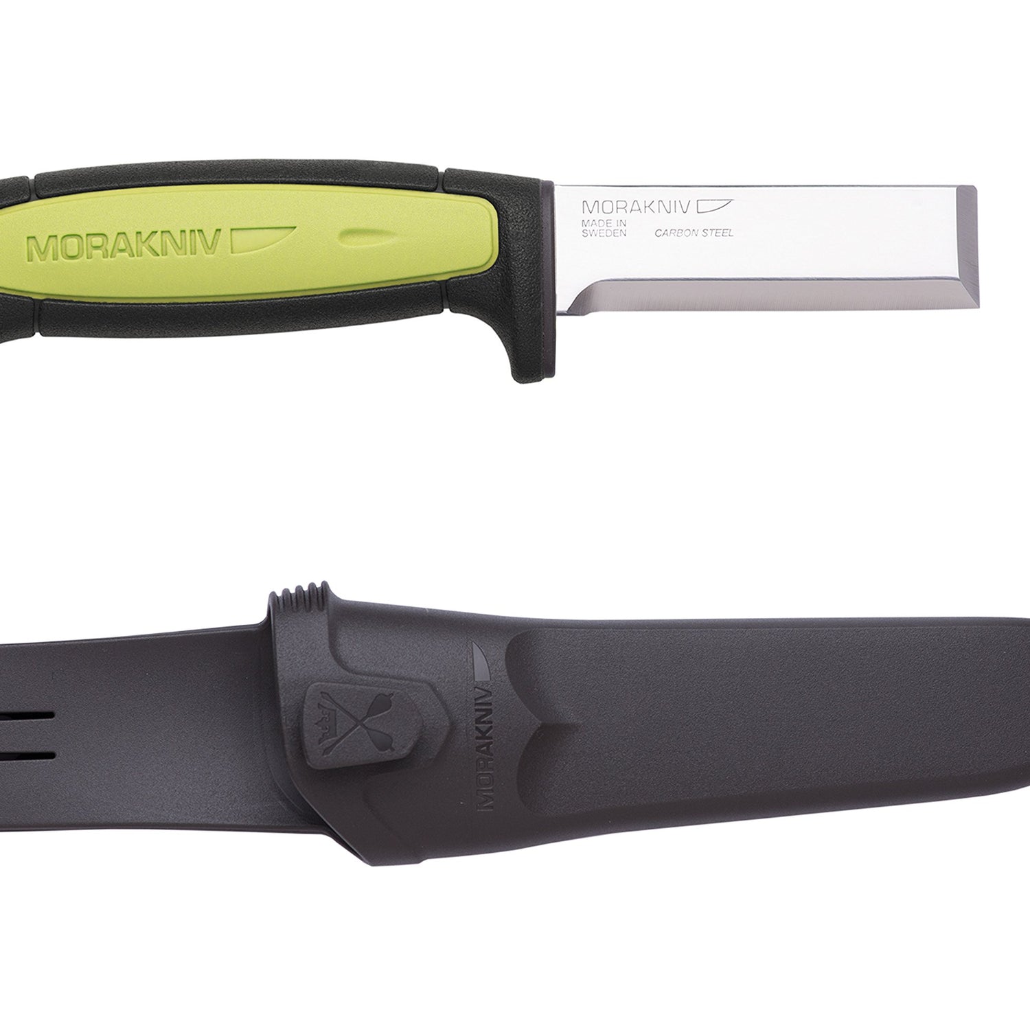 Morakniv Craftline Carbon Steel Wood Chisel Knife With Sheath for Wood Carving, 3 Inch Morakniv