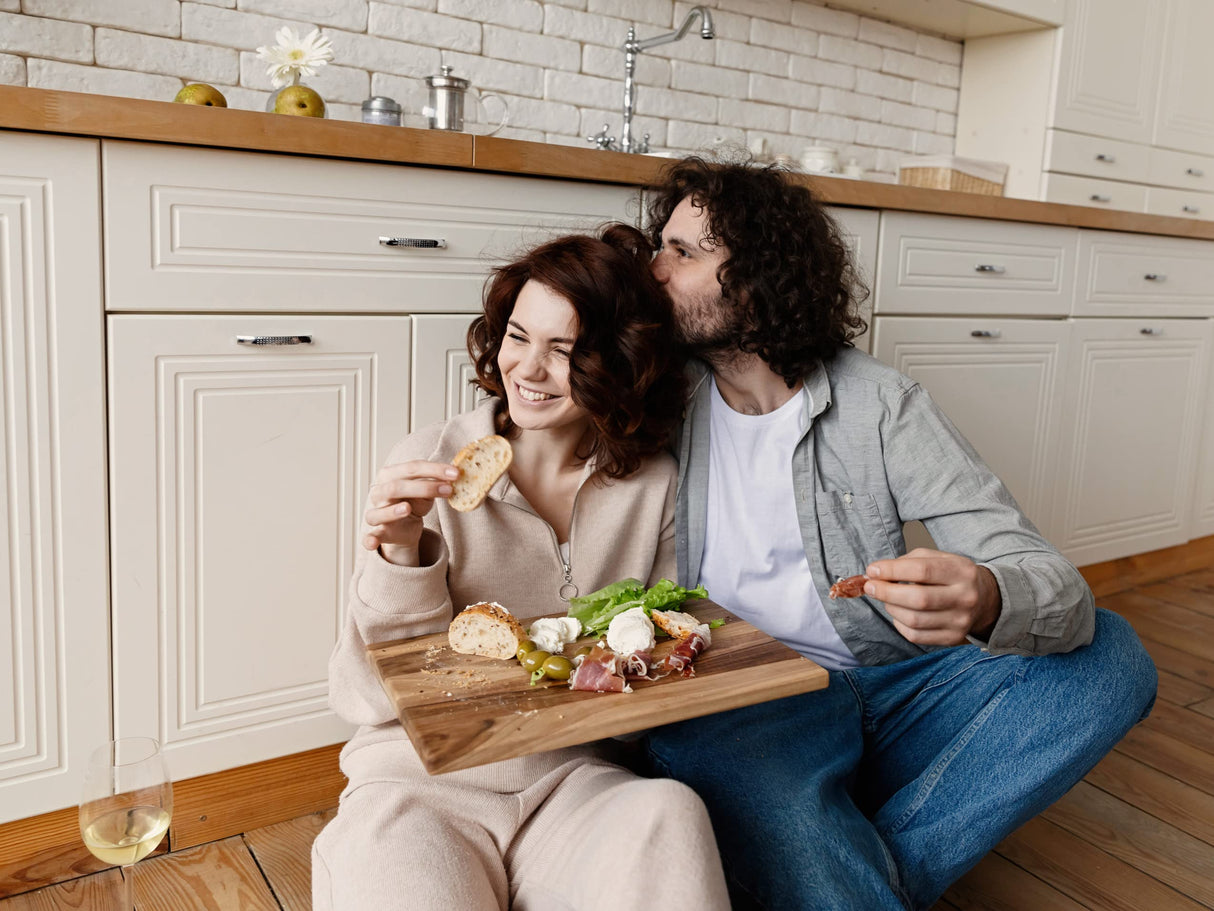 Wedding Anniversary Gifts for Women, for Couple or Bride - Walnut Personalized cutting boards, Engraved wooden cutting board, Custom cutting board, TheHrdwoodCom