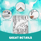 3 Pack Paint by Numbers for Kids Ages 8-12, Pre-Drawn Canvas Painting, Includes 8x10 inch Framed Canvas with 18 Acrylic Paints, 5 Brushes for Kids, goldentime