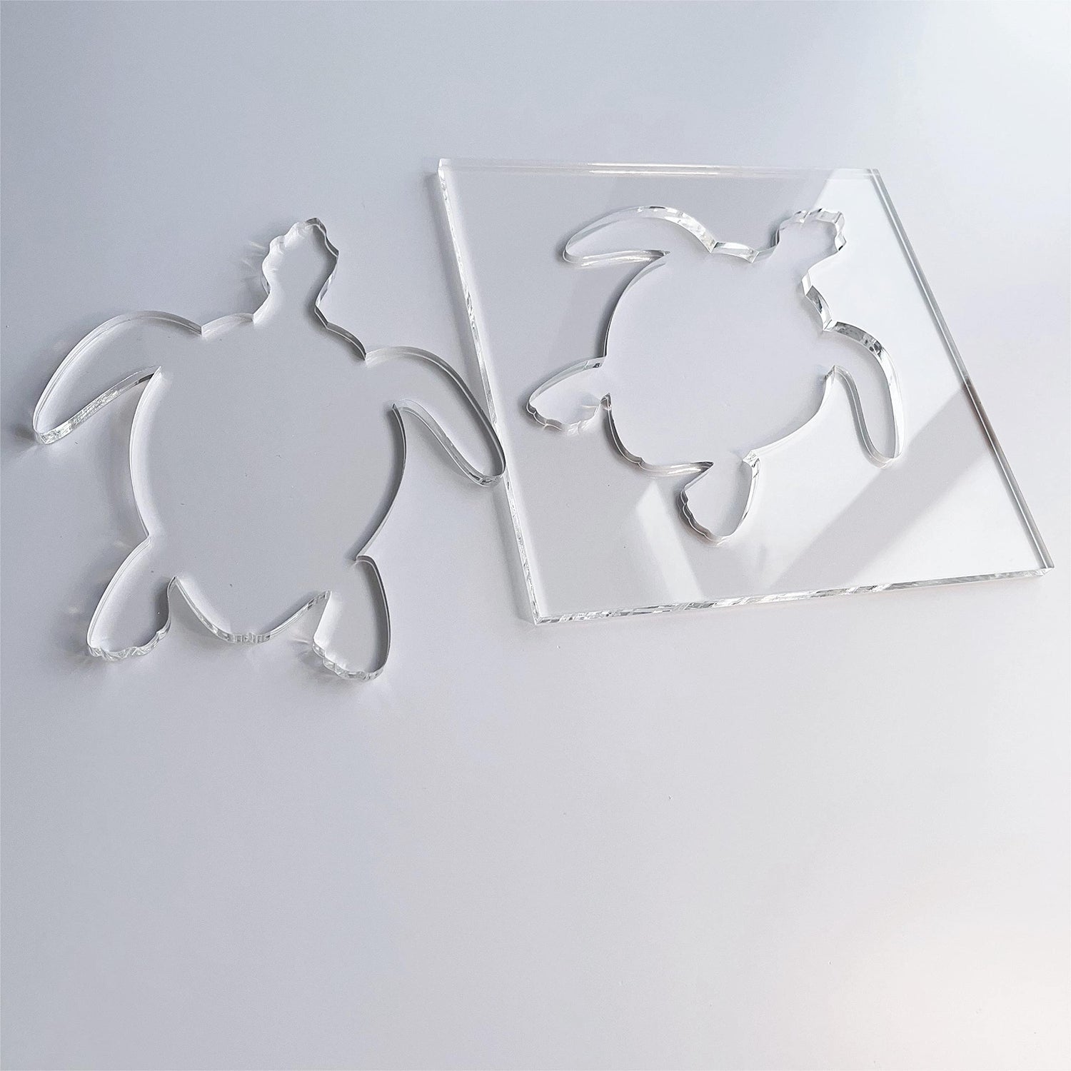 Sea Turtle Router Template, Clear Acrylic Template, Woodworking Router Template Phocaea