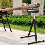 WORKESS 3 in 1 Roller Stand for Woodworking, Stable 132 Lbs Load Capacity Outfeed Roller Stand Adjustable Height 27”- 43”, Folds Easily for Portable WORKESS