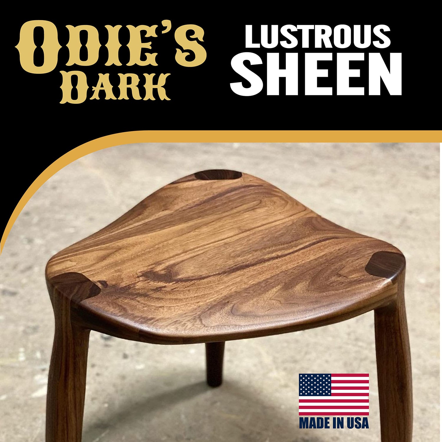 Odie’s Dark • Finish and Stabilizer for Wood • Darkens with Age • 9 Ounce Glass Jar • Food Safe and Solvent Free Non Toxic Finish with Amazing One ODIE'S