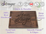 Straga Personalized Cutting Boards | Handmade Wood Engraved Charcuterie | Custom Wedding, Anniversary, Engagement Gift for Couples Straga