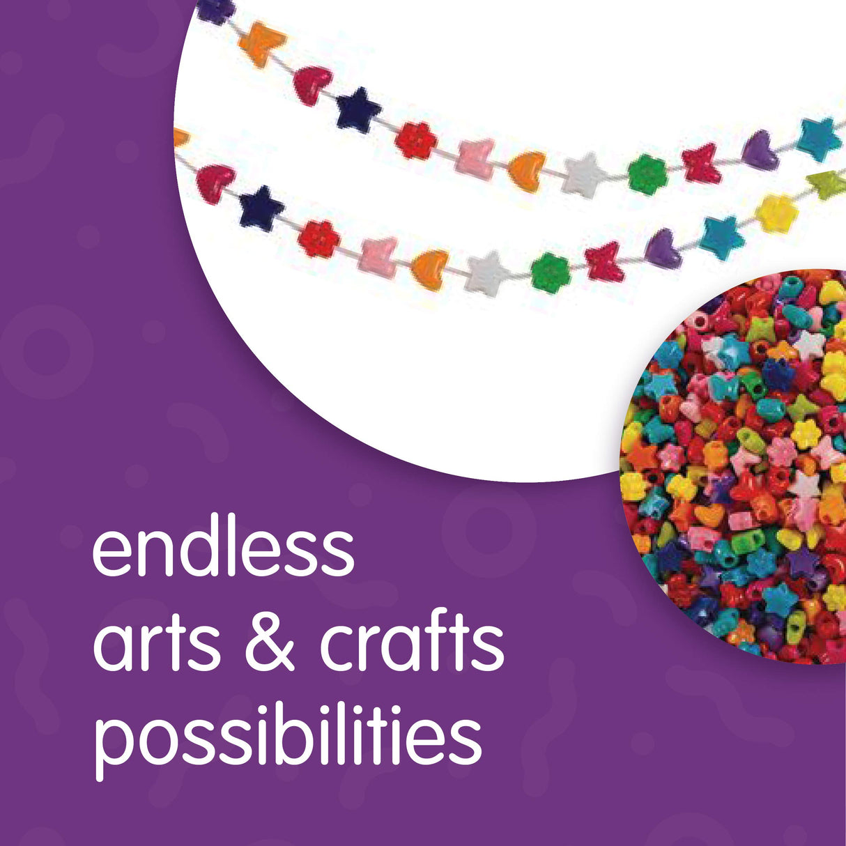 Colorations fun shapes pony beads, 1lb, set of 1800 beads, lacing hole 1/8 inches, craft, hobby, arts & crafts, fun, art supplies, fun shaped pony Colorations