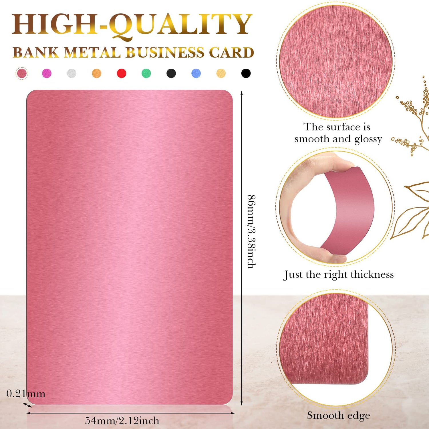 300 Pieces Metal Engraving Blanks Multipurpose Aluminum Sheet Aluminum Business Card Blanks for CNC Engraver Laser Engraving DIY Cards, Thickness Marspark