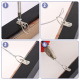 Mr. Pen- Picture Hanging Wire Kit, 100Ft Picture Wire Hanging, D Rings Picture Hanging, Picture Frame Hanging Kit, Picture Frame Wire, Wall Hanging Mr. Pen