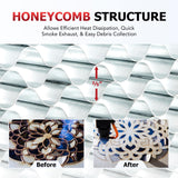 OMTech Honeycomb Laser Bed, 6x10 Inch Metal Honeycomb Working Table for CO2 Laser Engravers and Cutters, Laser Honeycomb Workbed with 0.4" Holes Inch OMTech
