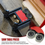 Updated Bearing Roller Featherboards, Precise Cutting and Enhanced Safety with Featherboards Versatile Thin Rip Jig and Table Saw Guide for Table Saw HSOKEW