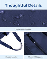 BAGSMART Tote Bag for Women, Foldable Tote Bag With Zipper Large Shoulder Bag Top Handle Handbag for Travel, Work BAGSMART