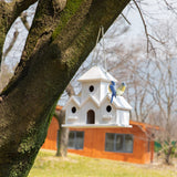 HHWODB Birdhouse Premium Bluebird Houses for Outside, Attract Beautiful Birds to Your Garden and Yard - Durable Outdoor Birdhouses 4 Hole Bird Houses HHWODB