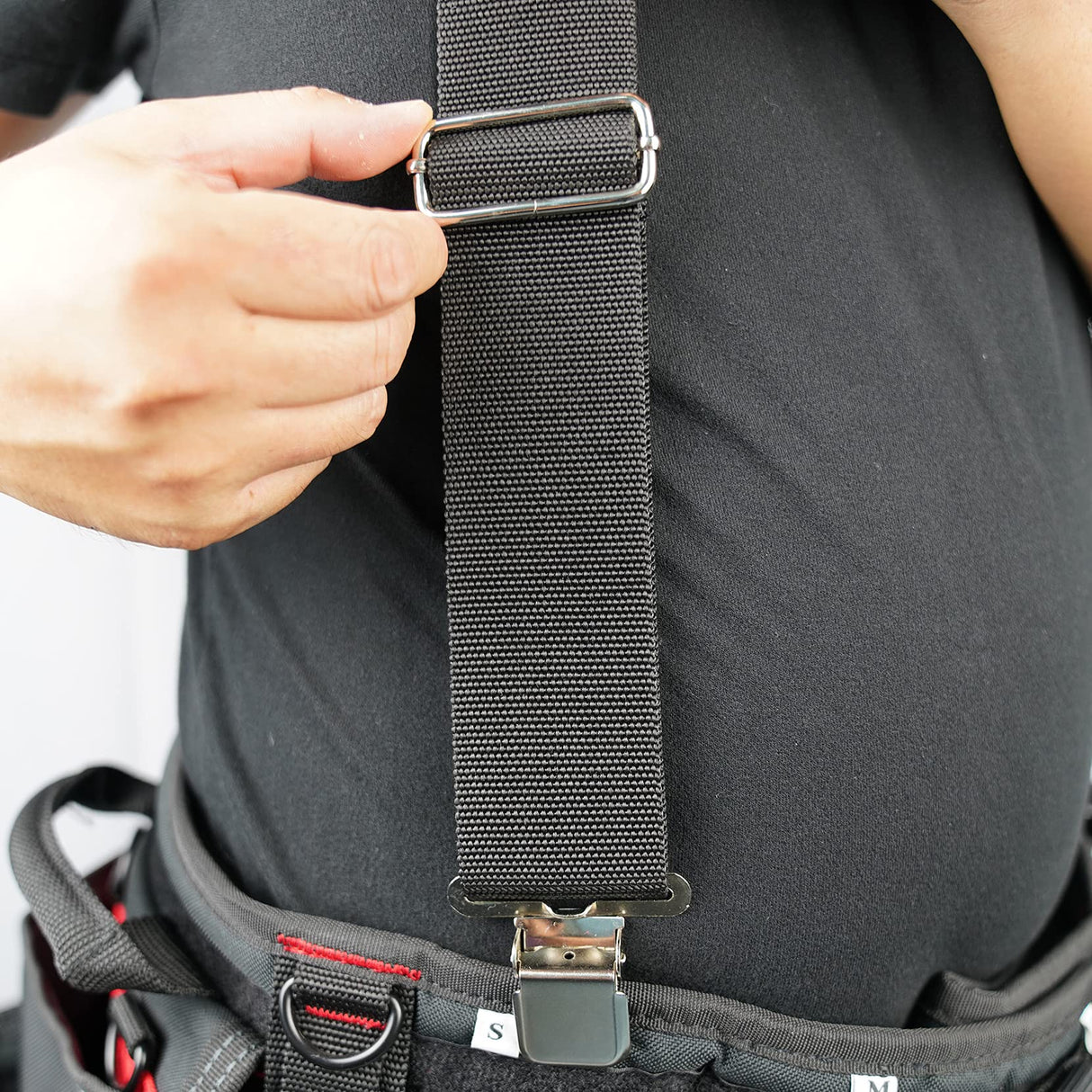 MELOTOUGH Padded Tool Belt Work Suspenders With Super Strong Clip for Carpenter's Suspension Rig construction suspenders for men MELOTOUGH