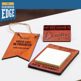 The Hardwood Edge Padauk Hardwood Planks - 2-Pack Padauk Unfinished Wood Blanks - 1/8’’ (3mm) 100% Pure Hardwood - Laser Engraving Blanks - Exotic THE HARDWOOD EDGE