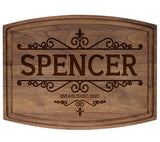 Silverhill Design Custom Wood Cutting Board Gift:Perfect Wedding & Anniversaries! Personalized Charcuterie Cheese Board for Couples, Friends, & Generic