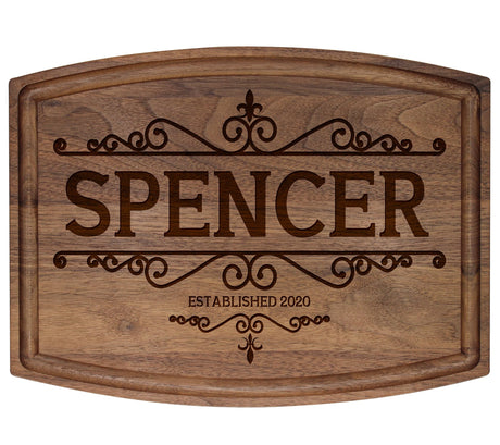 Silverhill Design Custom Wood Cutting Board Gift:Perfect Wedding & Anniversaries! Personalized Charcuterie Cheese Board for Couples, Friends, & Generic