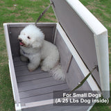 33.4" Wood Dog Houses Outdoor, Weatherproof Dog Houses Outside with Door Cute Wooden Rockever