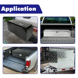 bchsadvb 39"x13"x10" Inch Black Aluminum Pickup Truck Trunk Bed Tool Box Car Outdoor Under Trailer Tongue Box Storage with lock bchsadvb
