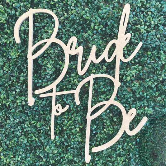 Bride to Be Wooden Sign for Backdrop- Custom Engagement Party Decorations, Bridal Shower Sign- Personalized Wooden Name Sign- Premium Birch Wood- - WoodArtSupply