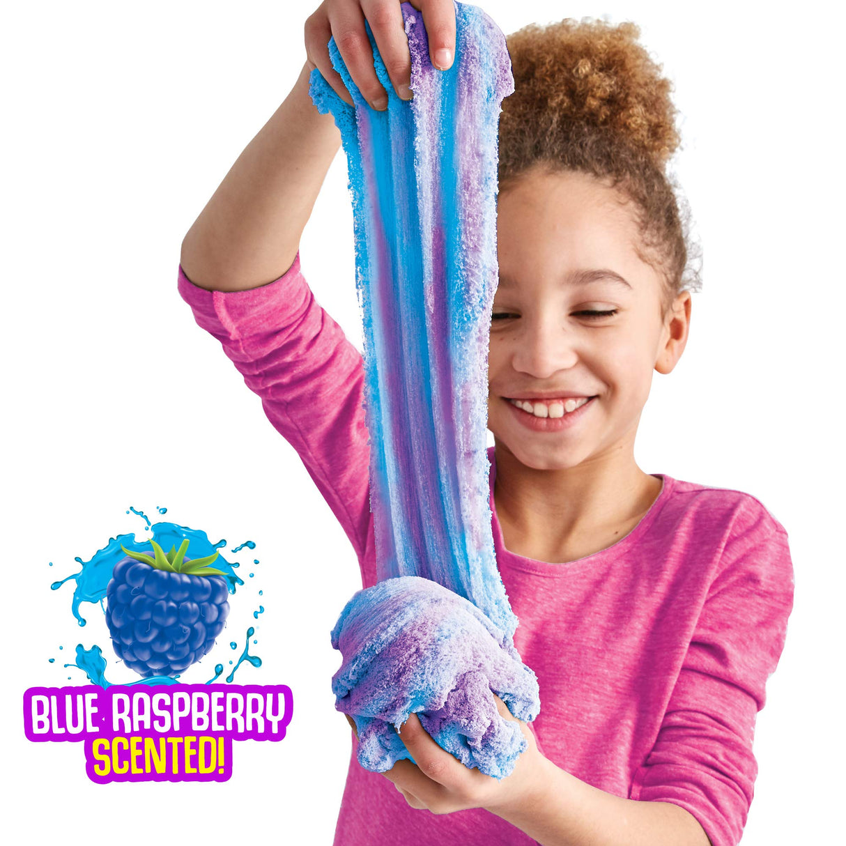 SLIMYSAND by Horizon Group USA, 1.5 lbs of Berry Scented Moldable, Stretchable, Expandable Cloud Slime, Blue & Purple Marbled, Slimy Play Sand in SLIMYSAND