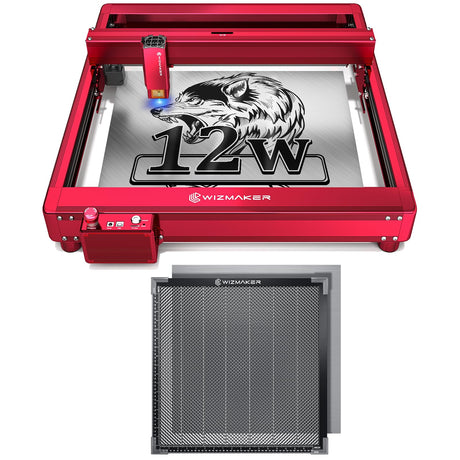 WIZMAKER 20W Laser Engraver with Air Assist, Spliceable Honeycomb Working Table WIZMAKER