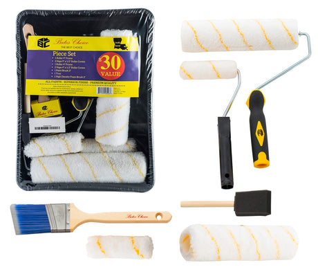 Bates Paint Roller - Paint Brush, Paint Tray, Roller Paint Brush, 11 Piece Home Painting Supplies, Foam Brush, House Painting Tray, Painting Tools, Bates Choice