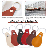 Taiyin 30 Pcs Leather Key Fob Kit for DIY Craft, PU Leather Key Fobs Blanks with Rivets and Key Rings for Laser Engraving Keychain Making Leather Taiyin
