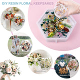LET'S RESIN Upgrade Epoxy Resin Molds,Large Resin Molds for Flowers Preservation,Glossy Deep Hexagon Square Round Silicone Molds for Resin LET'S RESIN