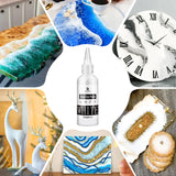 White Epoxy Resin Pigment Paste - 3.4 fl.oz / 100ml High Concentrated White Resin Dye Paste for Resin Ocean Waves, Cells, Lacing, UV Resin - Opaque DecorRom