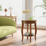 Acme Aberta End Table in Walnut ACME Furniture