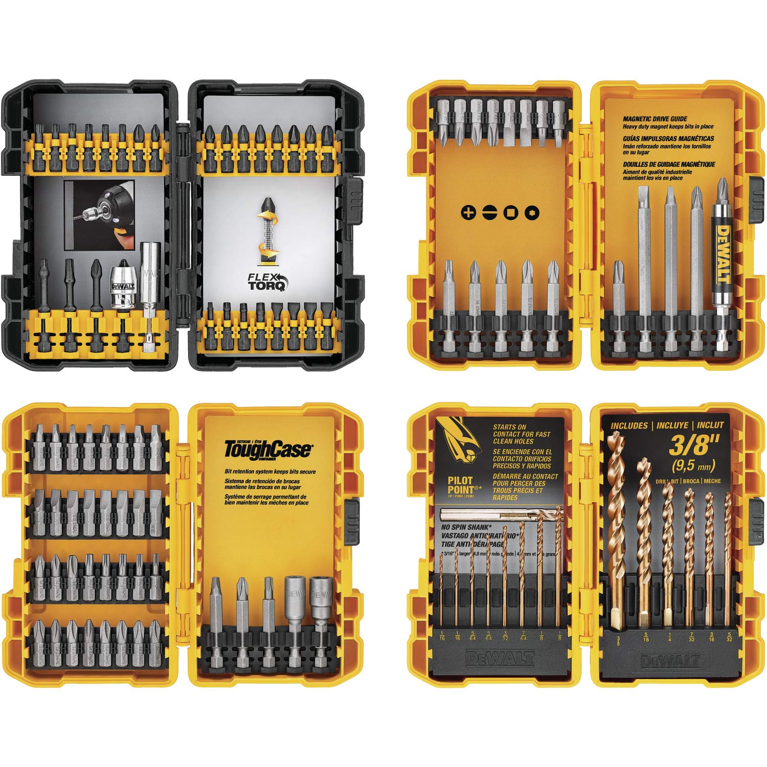 DEWALT 20V MAX* Cordless Drill/Driver Kit with Screwdriver/Drill Bit Set, 100-Piece (DCD771C2 & DWA2FTS100) DEWALT