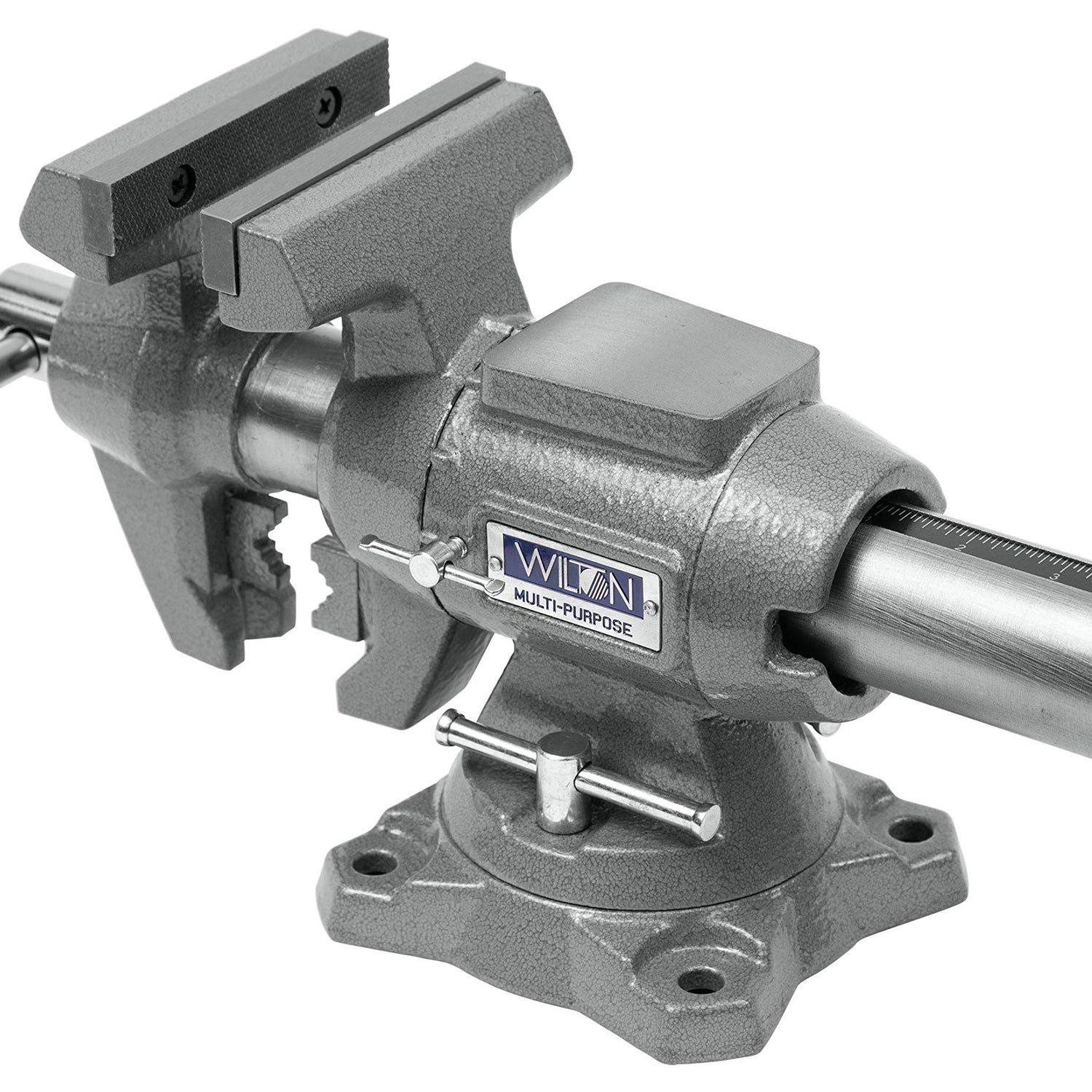 Wilton 4-1/2" Multi-Purpose Bench Vise, 360° Rotating Head & Base, 4" Max Opening (450P) Wilton