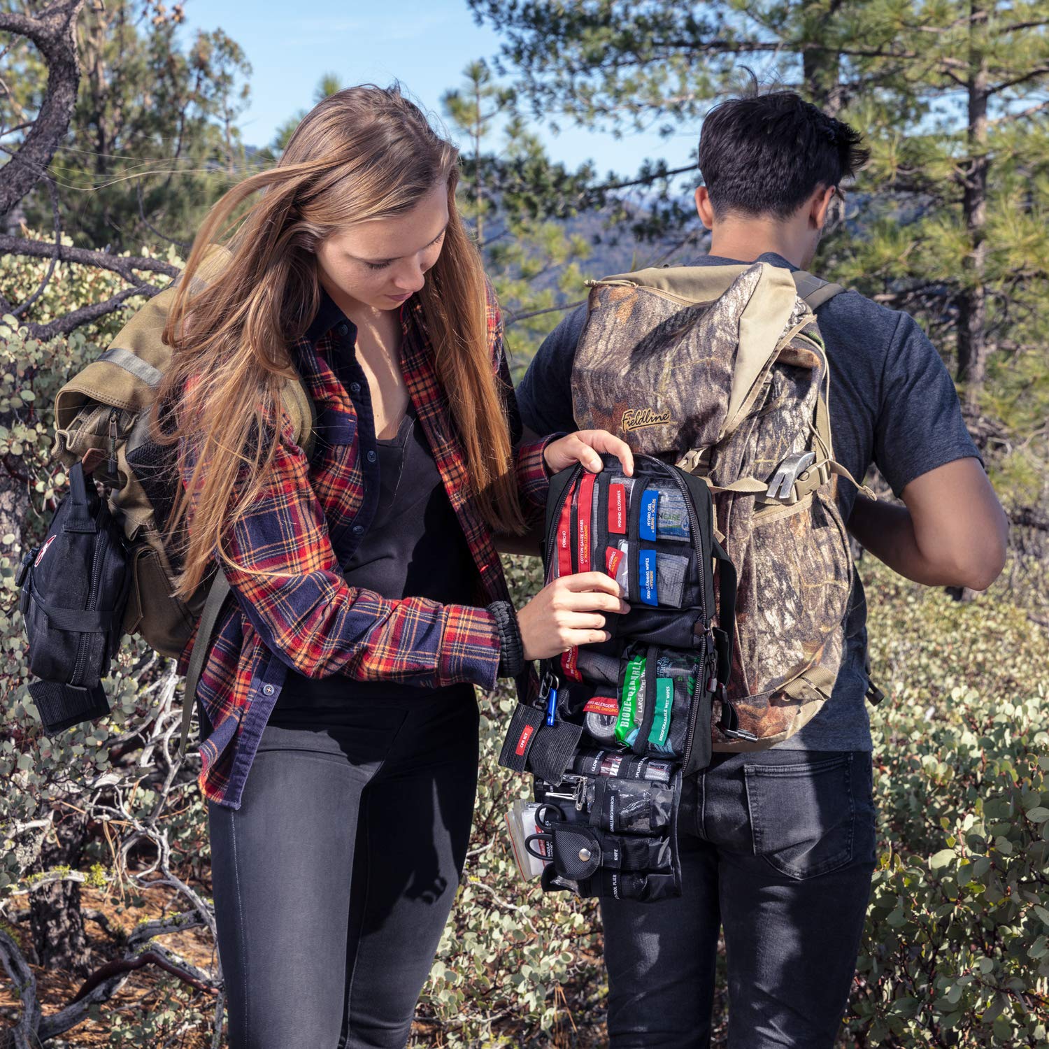 Surviveware Survival First Aid Kit - Emergency Preparedness at Home, Car, Office, Hiking, Camping & Outdoors Activities - 180 pcs Medical Supplies Surviveware