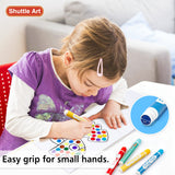Shuttle Art Washable Dot Markers 36 Colors with Free Activity Book, Fun Art Supplies for Kids Toddlers and Preschoolers, Non Toxic Water-Based Paint Shuttle Art