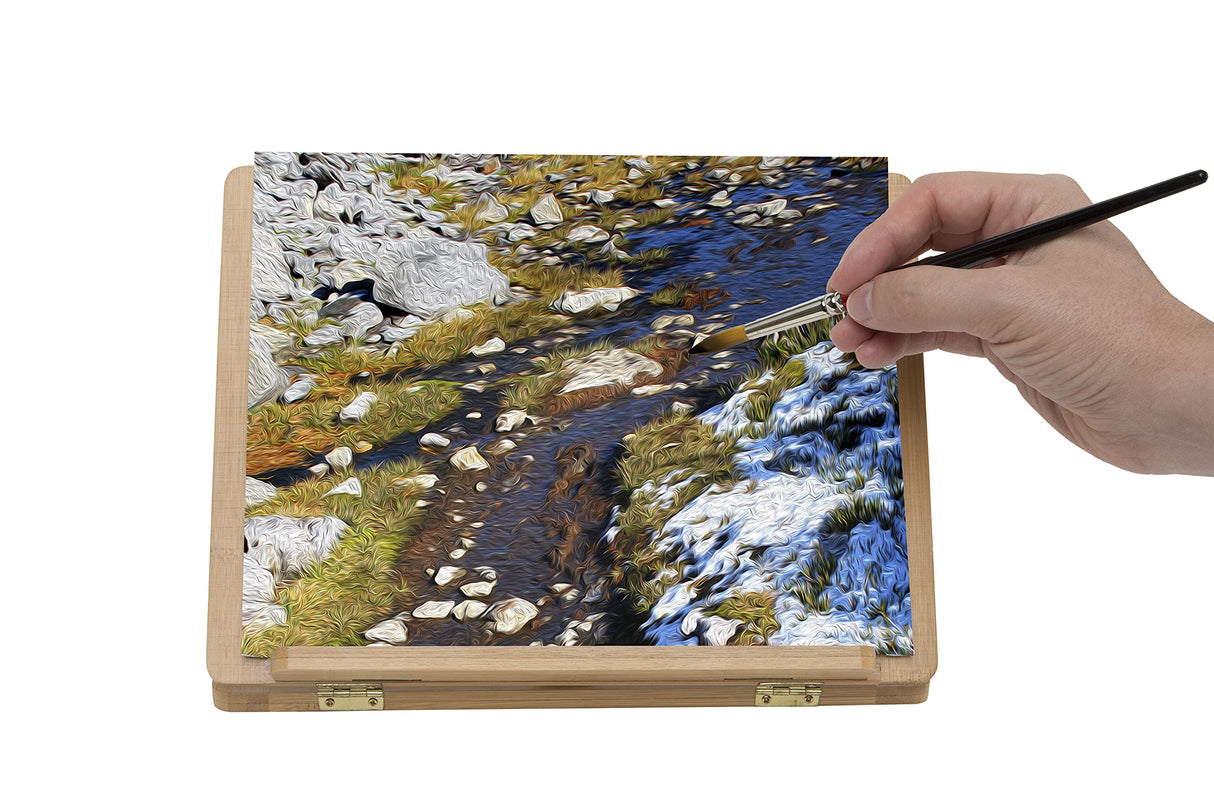 Creative Mark Tao Bamboo Painting Desk Easel and Drawing Stand - Durable Design with Adjustable Angles Lightweight Art Easel for Drawing and Painting Creative Mark