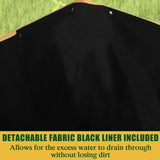 MUPATER Raised Garden Bed Outdoor for Vegetables with Legs, Large Elevated Garden Planter Box Wooden with Liner Design for Herbs, Natural MUPATER