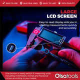 Olsa Tools Digital Caliper Measuring Tool - Inches, Fractional Inches, & Millimeters - 0-6 Inches - Stainless Steel Digital Calipers Measuring Tool - Olsa Tools