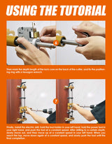Luckyway Door Lock Hole Opener Kit, Lock Mortiser for Wooden Doors.(Install/Change The Door Lock Yourself) Luckyway