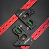 Multifunctional Carpenter's Combination Angles Ruler Metal Measuring Instrument For Accurate 90/45 Degree Angles Durable Combination Square Leimezsty