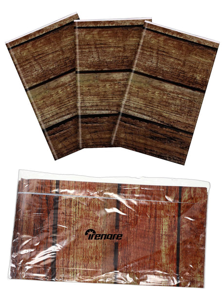 Brown Wood Grain Tablecloths Rustic Plastic Table Covers for Rectangle Table, Vintage Farmhouse Style Table Cloth Decorations for Western Barn Themed Irenare