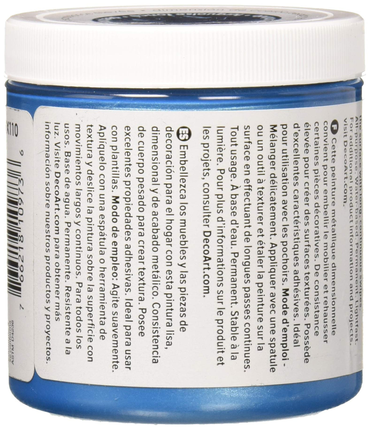 Decoart Texture Metallics 8oz Dp Turqu DecoArt