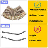 Repair Floor Screws for Floor Repair, for Screws Fit Hardwood Floors, Vinyl Floors, Carpets, Wood Floor Gap Fixer Replacement, Contains 5 Tools and XINRINTONG