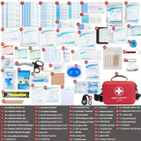 First Aid Kit 340 Piece, Premium Waterproof Hard Shell Medical Kit for Car, Home, Office, Travel, Camping, Sports, Outdoor, School - Emergency First Atickyaid