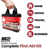 M2 BASICS Professional 300 Piece (40 Unique Items) First Aid Kit | Emergency Medical Kits | Home, Business, Camping, Car, Office, Travel, Vehicle, M2 BASICS