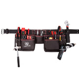 LAUTUS Oil Tanned Leather Tool Belt/Pouch/Bag, Carpenter, Construction, Framers, Handyman, Electrician - 100% LEATHER LAUTUS