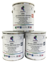 Coloredepoxies 10018 Dark Gray Epoxy Resin Coating Made with Beautiful and Vibrant Pigments, 100% solids, For Garage Floors, Basements, Concrete and colored epoxies